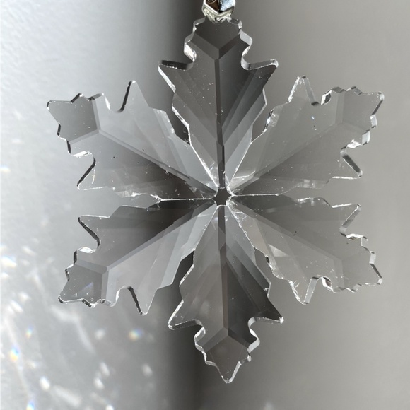 Crystal Snowflake Sun Catcher Christmas Tree Decor Czech Bohemia Crystal Gift - Picture 7 of 7